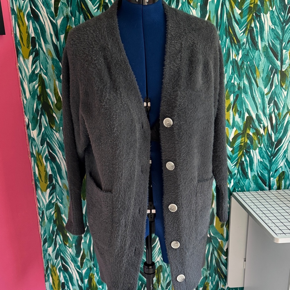 CALIA by Carrie Underwood Gray Cardigan Sweater